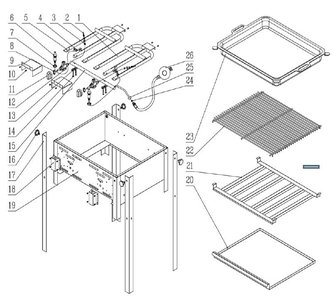 Barbecue onderdelen