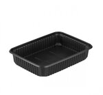 Plastic bakjes 500ml rechthoekig zwart Plastic bakjes 500ml rechthoekig zwart