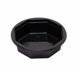 Plastic bakjes 8hoekig 250ml zwart Plastic bakjes 8hoekig 250ml zwart