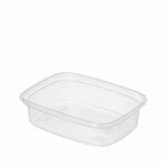 Plastic bakjes rechthoekig 150ml transparant