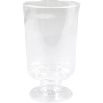 Plastic wijnglas met voet 150ml Plastic wijnglas met voet 150ml