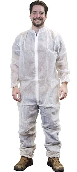 Non-woven wegwerp overall wit 