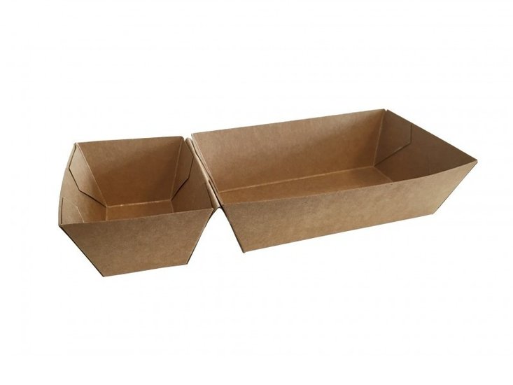 Patatbakjes karton met sausvak A23 (A7+1)