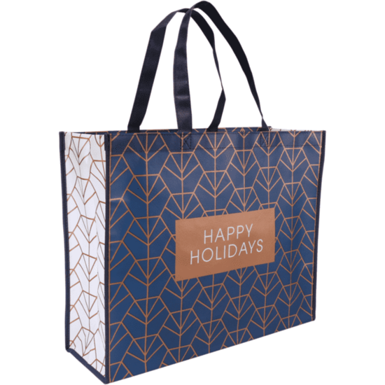 Kerst shoppers draag tassen Holidays 45x15x36cm 10 stuks