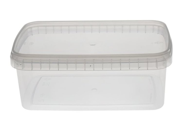 Bakken 1600ml transparant met lekdichte deksel