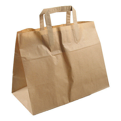 Papieren tassen bruin kraft 32x17x25cm 