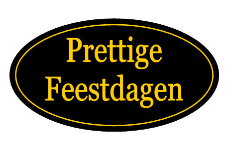 Stickers kerst Prettige Feestdagen