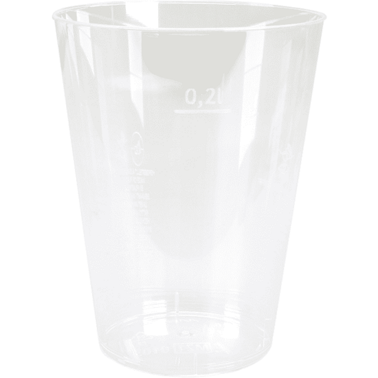25 plastic drinkglazen wegwerp 230cc