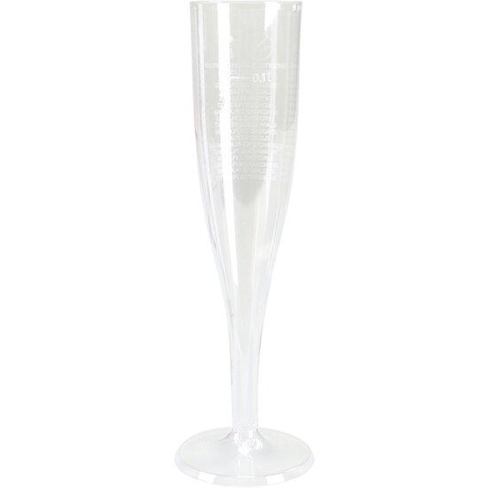 10 plastic champagneglazen wegwerp 100cc
