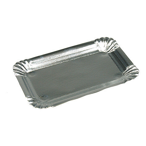 Kartonnen schaaltjes aluminium gevoerd 10x16cm