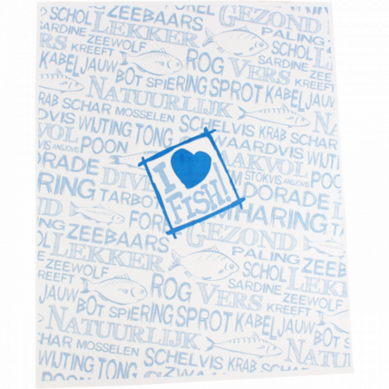 Edelpack vellen 'I love fish' 32x40cm