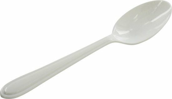 Depa plastic wegwerp lepels herbruikbaar 170mm wit