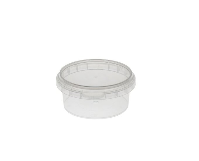 Ronde bakjes 180ml met anti-lek deksel