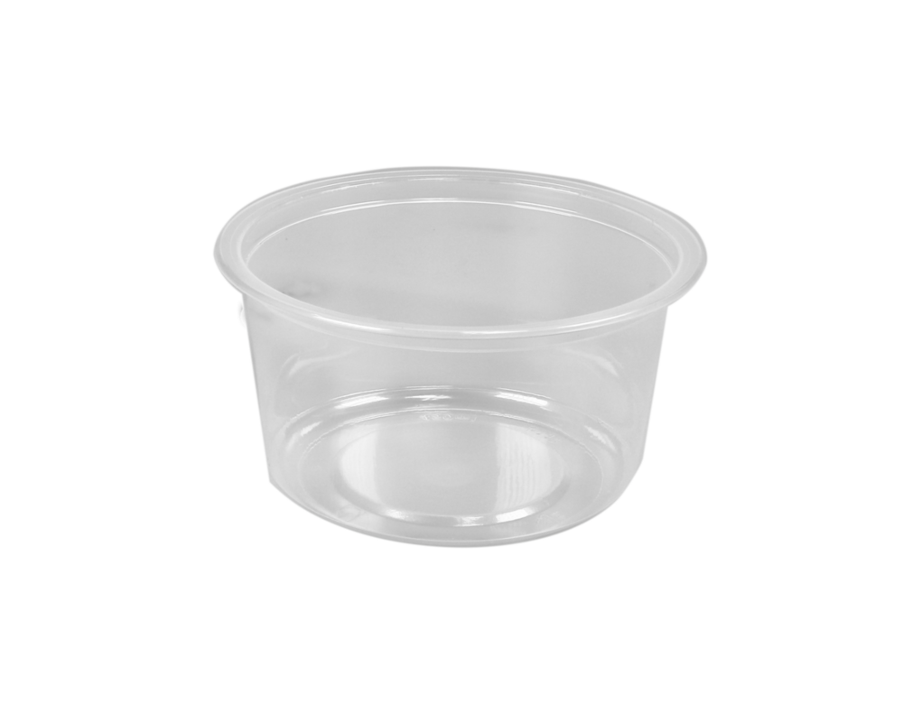 Plastic bakjes rond transparant herbruikbaar 350ml