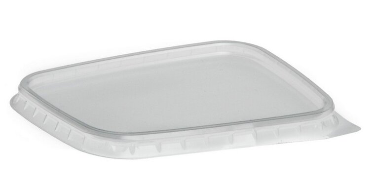 Deksels polypropyleen voor plastic bakjes 150ml en 250ml grootverpakking