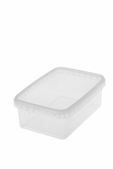 Plastic bakjes 425ml herbruikbaar met deksel en garantiesluiting