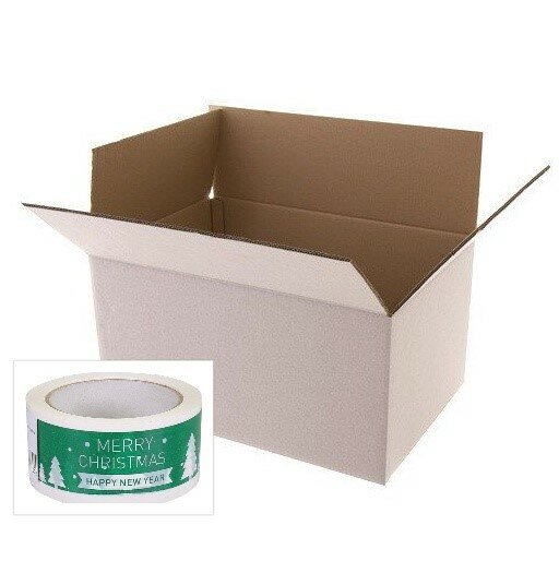 Kerstpakketdoos Snow EXTRA STRONG  420x320x200mm