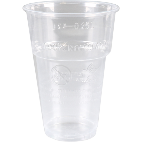 1000 plastic bierglazen 250cc 