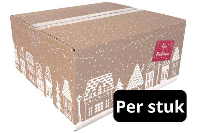 Kerstpakketdoos 'Een Witte Kerst' B 350x325x170mm