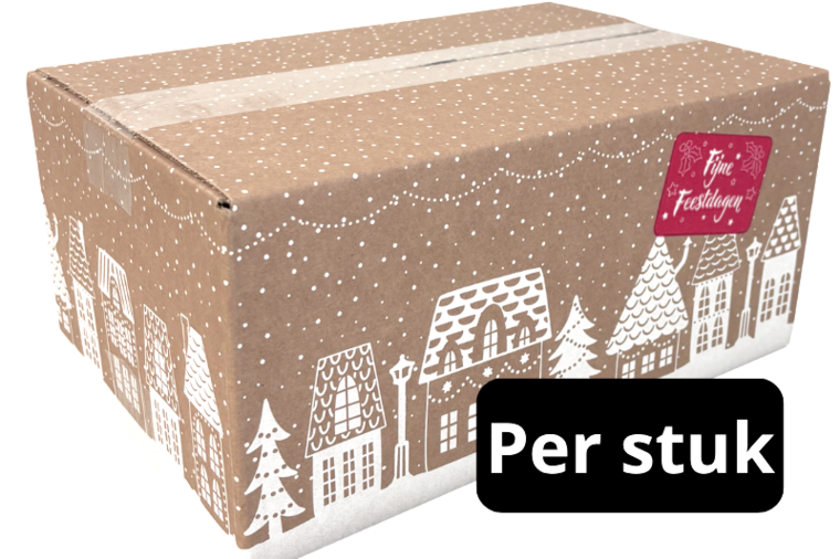 Kerstpakketdoos 'Een Witte Kerst' A 310x200x140mm