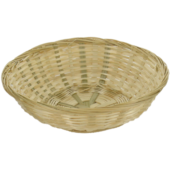 Rieten mandje rond 22cm