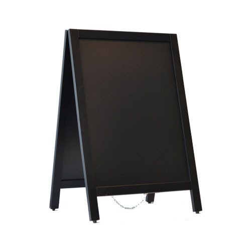 Krijtstoepbord 55x85cm zwart