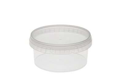 Plastic bakjes rond 350ml