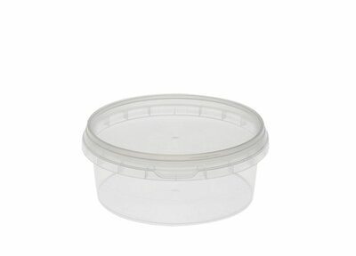 Plastic bakjes rond 300ml