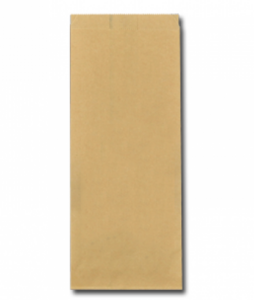 Papieren FSC® snackzak 13+8,5x32cm nr.27 (1 pond) bruin
