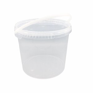 Plastic bakjes rond 5700ml met deksel en hengsel
