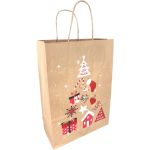 Kersttas papier middel