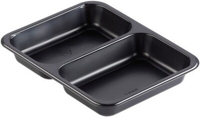 Menu bakjes diep met 2 vakken 227x178x40mm