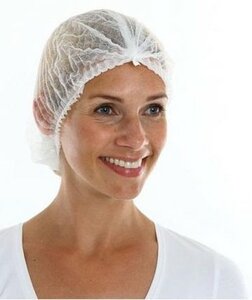 Haarnetten wit non woven wegwerp