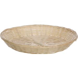 Rieten mandjes rond Ø25cm hoogte 5cm